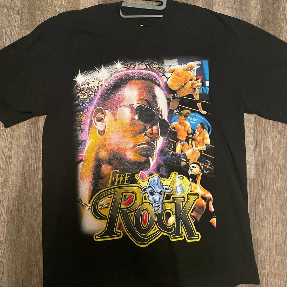 Sage Garments ‘The Rock’ Vintage bootleg shirt size L
